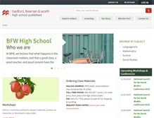 Tablet Screenshot of highschool.bfwpub.com